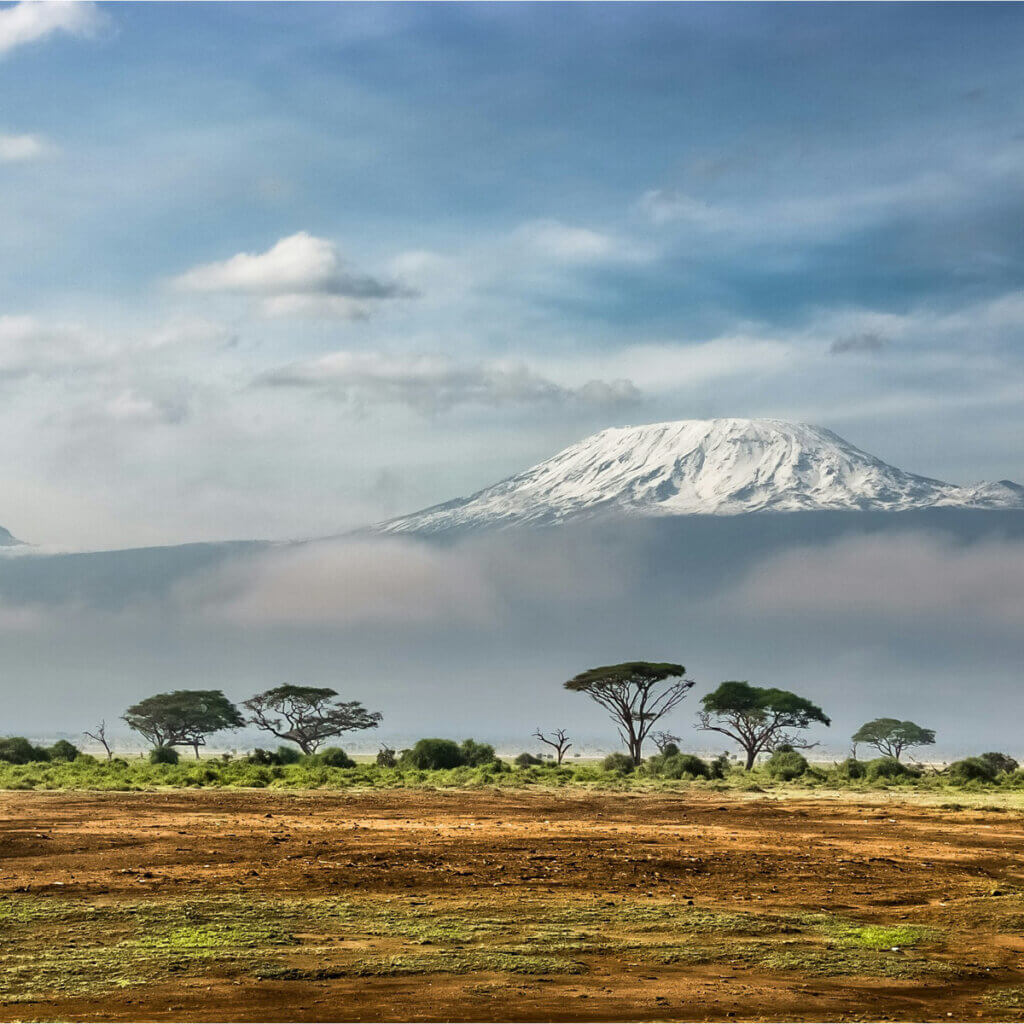 Uganda and Kenya Safari Destinations Amboseli is one of the safari destinations in Kenya where you can do a gamedrive with the Kilimanjaro on the background