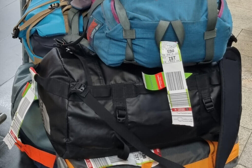 What to Pack for East Africa these bags are fulm with the things from the Ebonjalo what to pack for East Africa packinglist